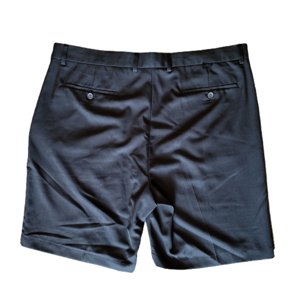Greg Norman Shorts Mens 38 Black Plaid Golf Flat Front - Picture 3 of 4